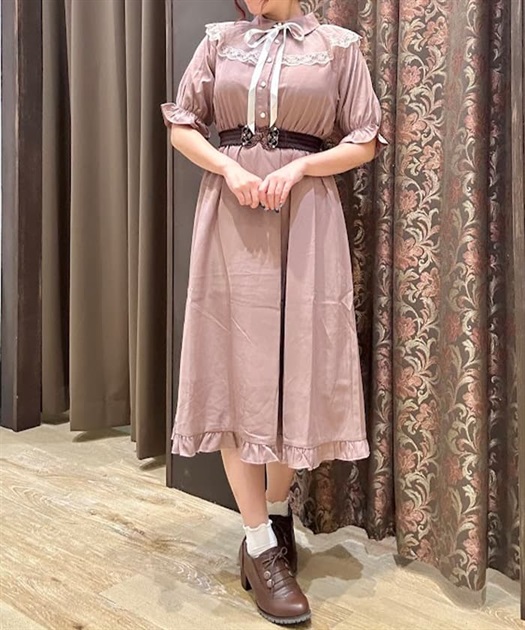 チュール×レース襟ワンピース | outlet | axes femme online shop チュール×レース襟ワンピース | outlet | axes femme online shop