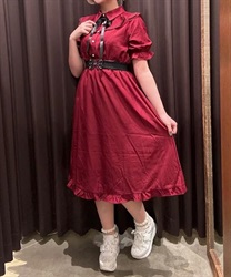 チュール×レース襟ワンピース | outlet | axes femme online shop