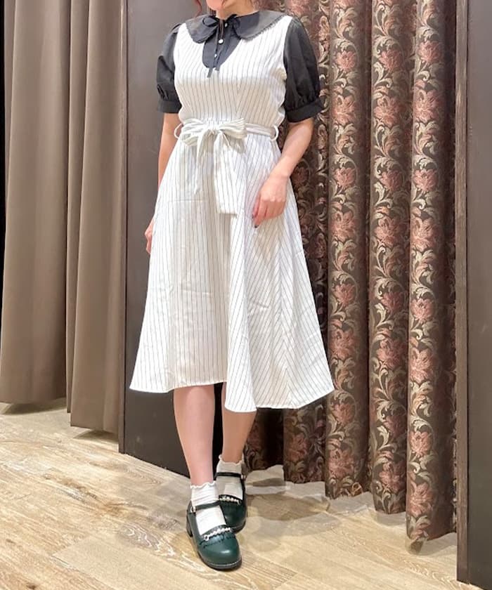 即購入OK◎ axes femme 大量 まとめ売り 53点 ストライプ柄ドッキングワンピース | axes femme online shop -outlet-