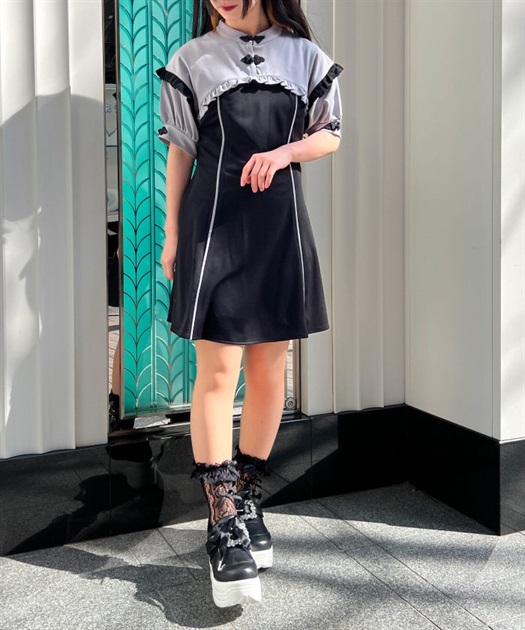 チャイナ釦カットソーワンピース | レディース服・レディース チャイナ釦カットソーワンピース | レディース服・レディース