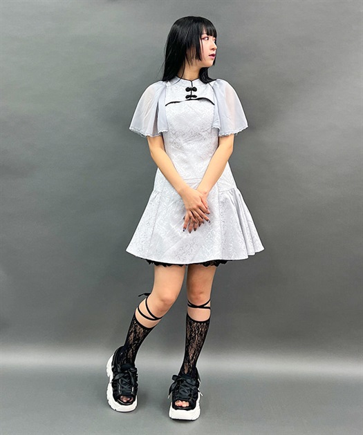 チャイナデザインミニワンピース | POETIQUE | axes femme