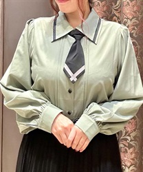 ライン使いネクタイセットブラウス | outlet | axes femme