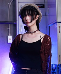 ダブルクロスカップ付インナー(黒-M)