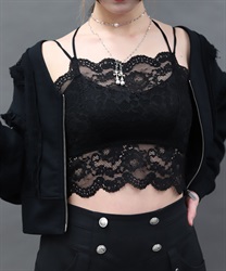 レース　カップ付インナー(黒-M)