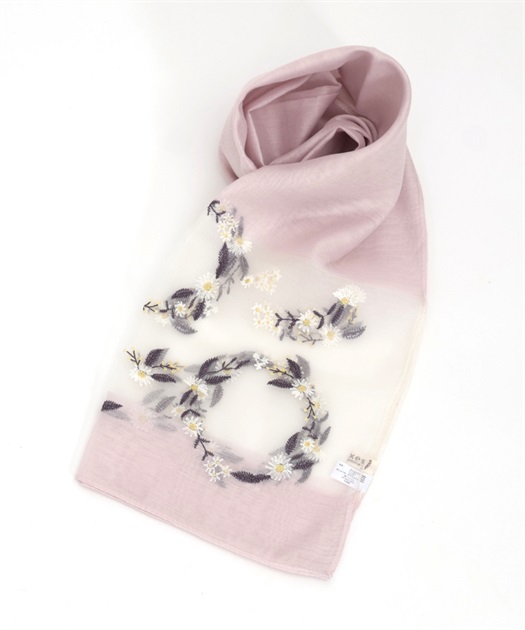 サークルフラワー刺繍ストール | outlet | axes femme online shop サークルフラワー刺繍ストール | outlet | axes femme online shop