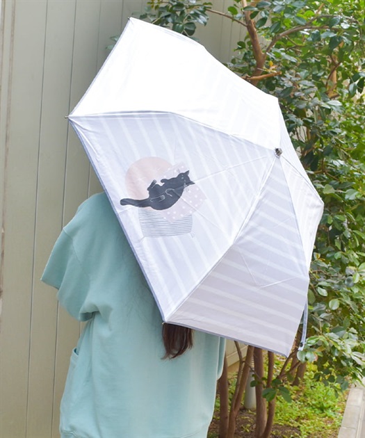 おやすみねこ柄晴雨兼用折傘