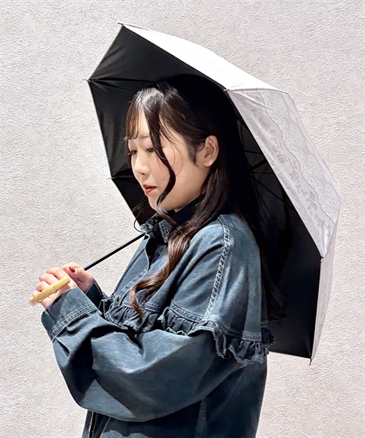 レース柄晴雨兼用ショート傘