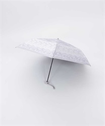 レース柄晴雨兼用折りたたみ傘(ラベンダー-F)