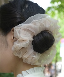 パールラインシフォンシュシュ(ピンク-F)