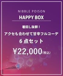 【HAPPY BOX】【予約】着回し抜群！アクセも合わせて甘辛フルコーデ6点セット【Web限定商品】【別配送】