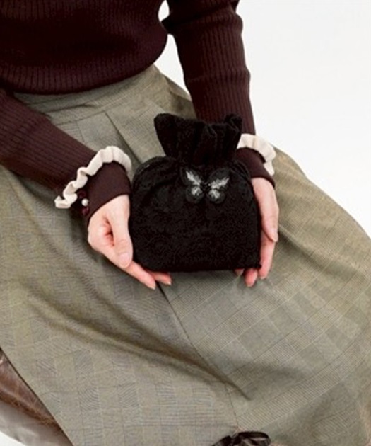 総レース巾着ポーチ【予約】