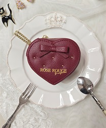 ハートデザインポーチチャーム(ワイン-F)