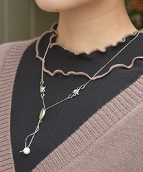 スウェイパールネックレス(シルバー-F)