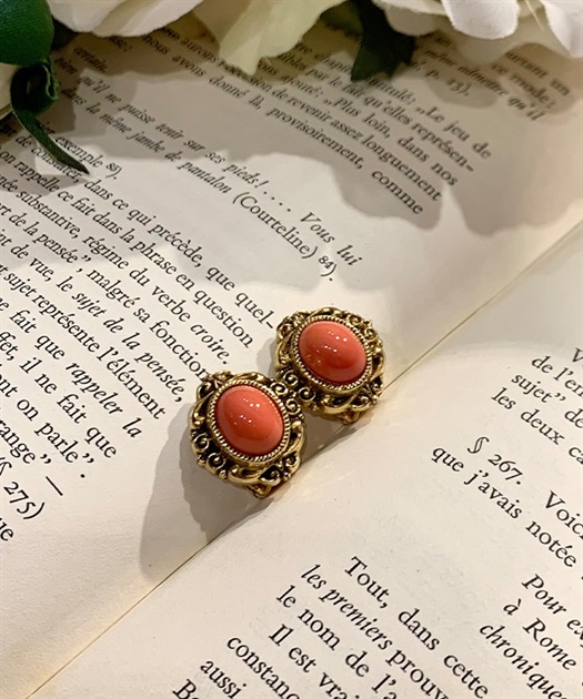 ヴィンテージストーンイヤリング