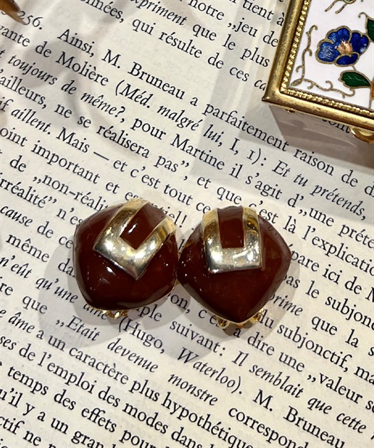 ヴィンテージスクエアイヤリング