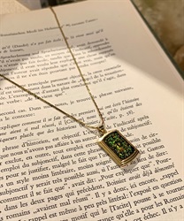 封入デザインフレームネックレス(グロス-F)