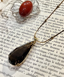 ドロップクォーツネックレス(グロス-F)