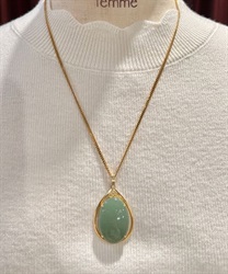 グリーンアベンチュリンネックレス(グロス-F)