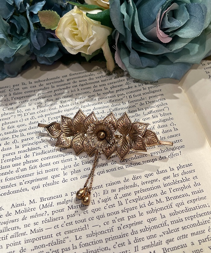 フラワーモチーフブローチ | ROSE ROUGE| axes femme online shop