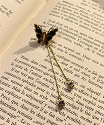 蝶モチーフブローチ(グロス-F)