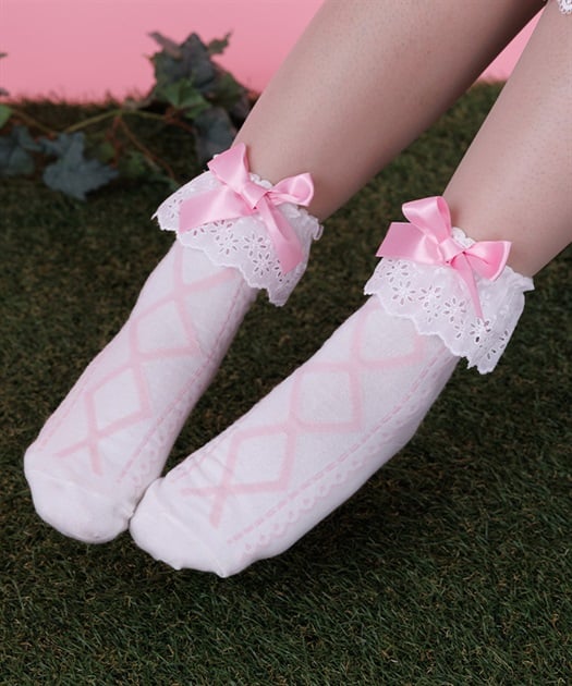 コットンレースソックス【予約】