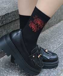 彼岸花プリントソックス【WEB先行販売】