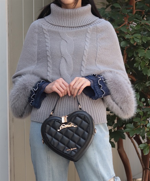 袖ファーポンチョ | axes femme online shop