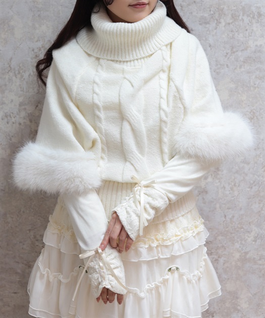 ハート透かし編みニットボレロ | axes femme online shop -outlet-