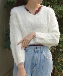 フェザーニット【期間限定価格】(白-F)