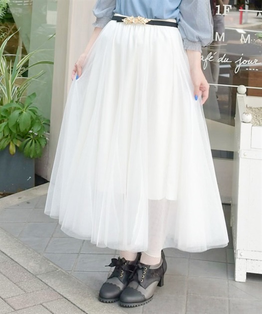 ロングチュールスカート | axes femme | axes femme online shop ロングチュールスカート | axes femme | axes femme online shop