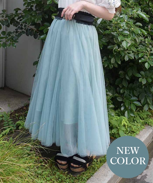 ロングチュールスカート | axes femme | axes femme online shop ロングチュールスカート | axes femme | axes femme online shop