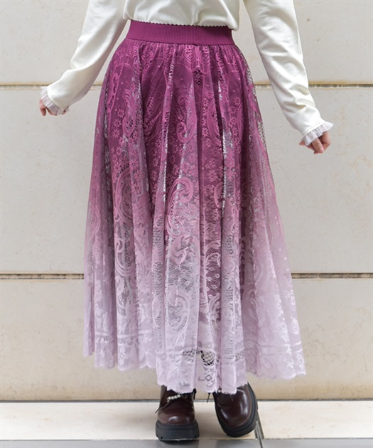 グラデレースサーキュラースカート | axes femme | axes femme