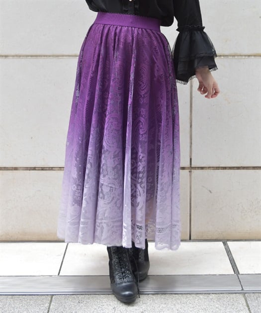グラデレースサーキュラースカート | レディース服・レディース グラデレースサーキュラースカート | レディース服・レディース