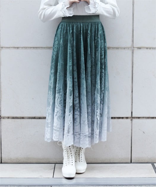 グラデレースサーキュラースカート | レディース服・レディース