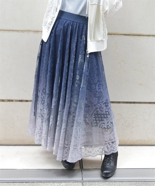 グラデレースサーキュラースカート | レディース服・レディース グラデレースサーキュラースカート | レディース服・レディース