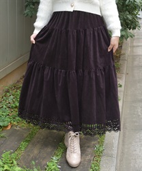 スエード調スカート【WEB先行販売】(パープル-F)