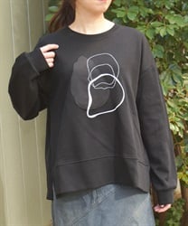モチーフ刺繍スウェット【期間限定価格】