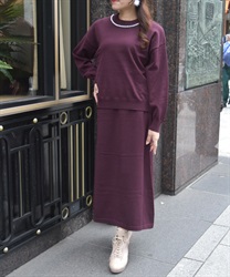 パールニットセットアップ【WEB先行販売】(パープル-F)