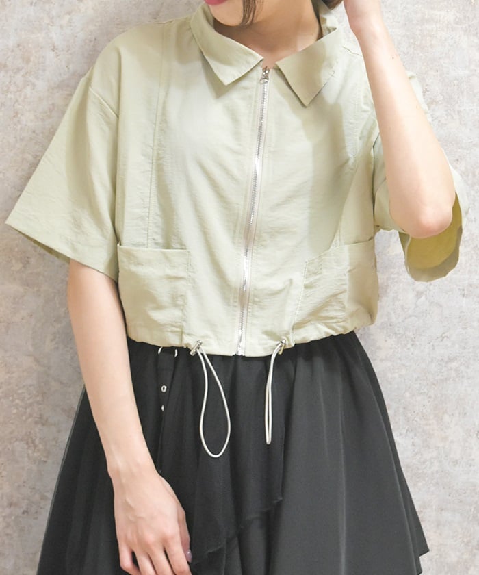 裾ドロストジップブルゾン【WEB先行販売】 | axes femme | axes