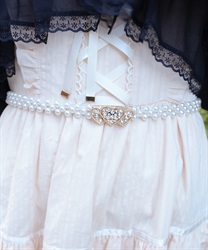 ハートパールゴムベルト【POE】(ゴールド-F)