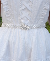 ハートパールゴムベルト【POE】(シルバー-F)