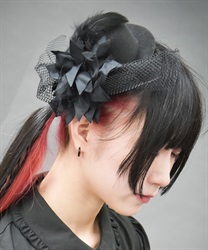 ゴシックミニハット(黒-F)