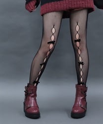 リボンデザインタイツ