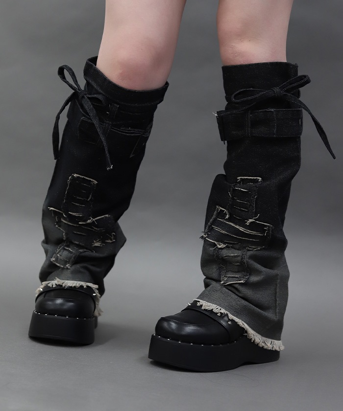 ダメージデニムレッグカバー【10%OFF対象商品】 | NIBBLE POISON