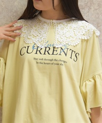 ケミカルレース付け襟(白-F)