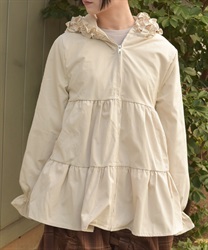 ミドル丈フードコート(生成り-F)