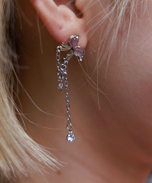 バタフライリボンピアス【ランク別お値下げ対象商品】