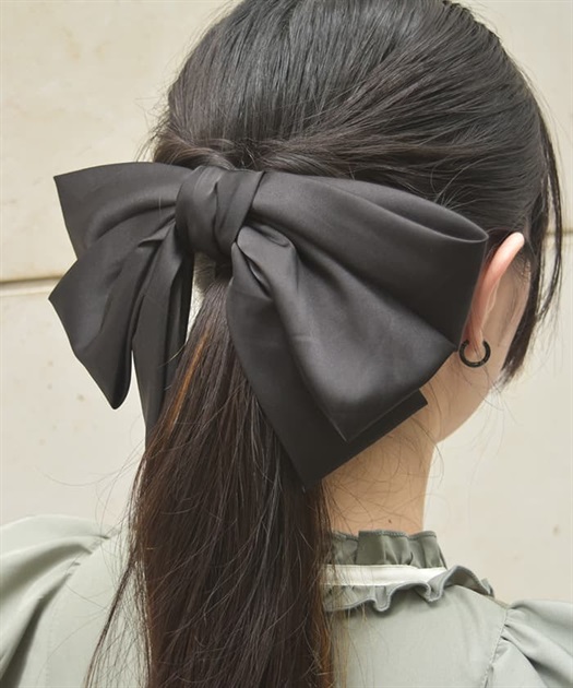 爆買い サテンビッグリボンバレッタ shop online femme axes | femme axes | ヘアアクセサリー