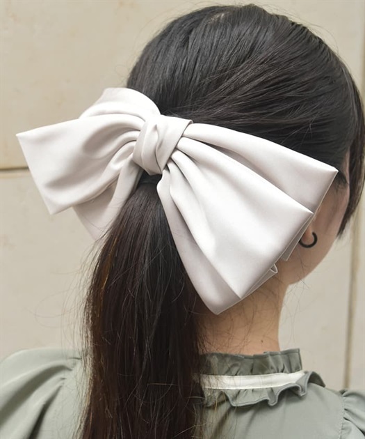 サテンビッグリボンバレッタ | axes femme | axes femme online shop サテンビッグリボンバレッタ | axes femme | axes femme online shop