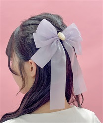 シャイニーリボンバレッタ(ラベンダー-F)